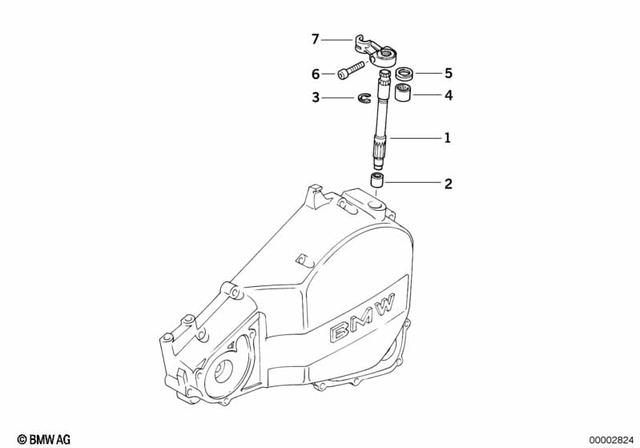 21217682692 - Clutch: Operating Shaft - 11Z for BMW-Motorrad Image