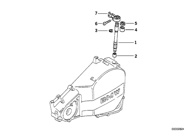 21212343302 - : Clutch Rel.Fork Lever     for BMW-Motorrad Image