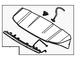 87210DO000 - Body: Spoiler Assembly for Kia Image