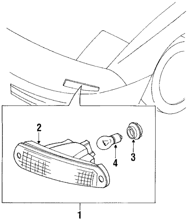 8BN151070 - Electrical: Park Lamp Assembly for Mazda Image