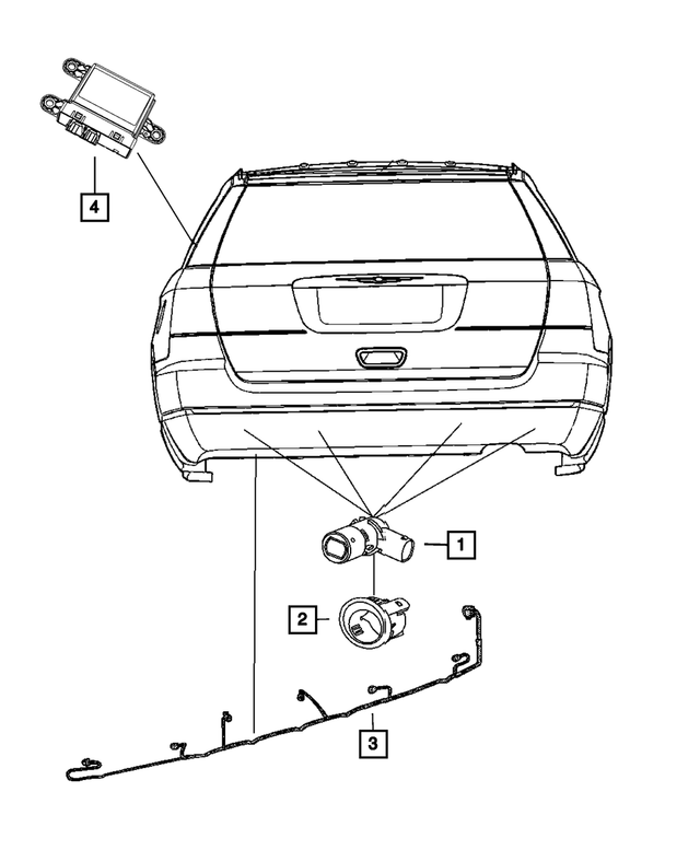 68080316AE - Electrical: Rear Fascia Wiring for Mopar Image image