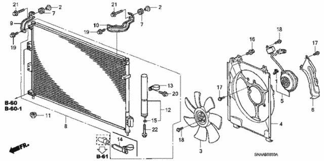 A/C Air Conditioner (Condenser) for 2009 Honda Civic #0