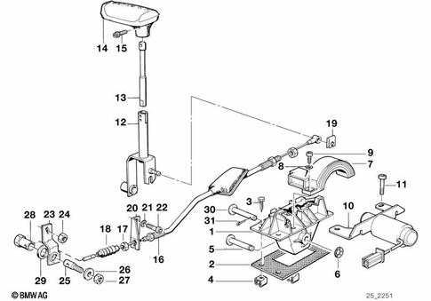 Gearshift Automatic Transmission for 1992 BMW 735iL #0