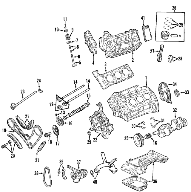 2720103520 - Engine: Cylinder Head for Mercedes-Benz Image