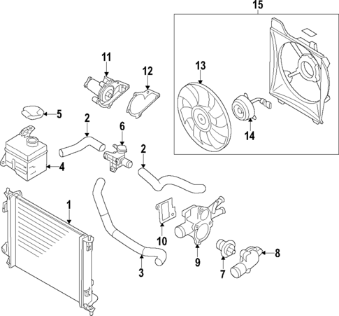 Water Pump for 2013 Kia Soul #1