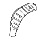 41217127389 - Body: Wheelhouse Panel for BMW: 645Ci, 650i, M6 Image