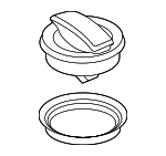 6M103485D - Engine: Filler Cap for Audi: A6 allroad, A6 Quattro, A7 Sportback, A8 Quattro, Q7, Q8, RS Q8, RS5, RS5 Sportback, RS6 Avant, RS7 Sportback, S4, S5, S5 Sportback, S6, S7 Sportback, S8, SQ5, SQ5 Sportback, SQ7, SQ8 Image