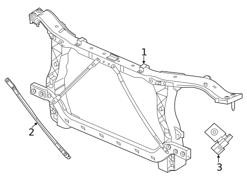 Radiator Support for 2018 Jeep Wrangler #0