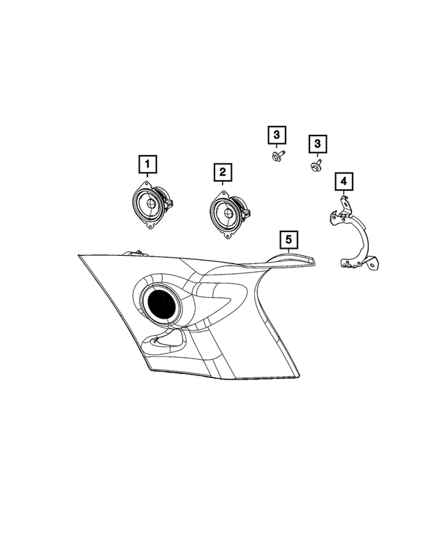 68297598AB - Electrical: Speaker for Mopar Image