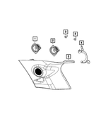 68419898AA - Electrical: Speaker Bracket, Right for Mopar Image