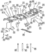 52121083AB - : Exhaust Pipe Support Rod for Dodge: Ram 1500, Ram 2500, Ram 3500 | Ram: 1500, 2500, 3500 Image