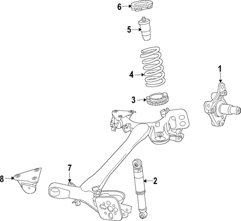 Rear Axle for 2019 Fiat 500 #0