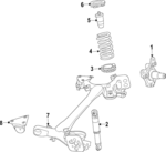 5168130AA - : Rear Coil Spring for Mopar Image