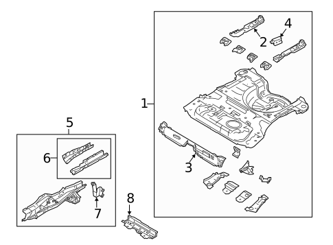 Rear Floor & Rails for 2015 Ford Fiesta #0