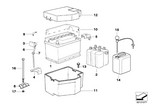 61211386645 - Vehicle Electrical System: Cover Positive Battery Terminal for BMW Image