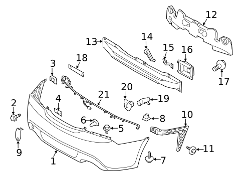 Keyless Entry Components for 2010 Hyundai Genesis Coupe #1