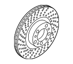 9GT615302J - : Disc Brake Rotor for Porsche: 718 Cayman, 718 Spyder, 911 Image