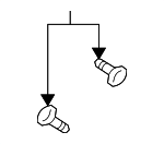 25608354 - Body: Fender Bolt for Buick: LeSabre, Park Avenue, Riviera | Cadillac: Seville | Oldsmobile: Aurora | Pontiac: Bonneville Image