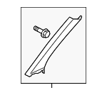 1Q0867234H82V - Body: Windshield Pillar Trim for Volkswagen: Eos Image