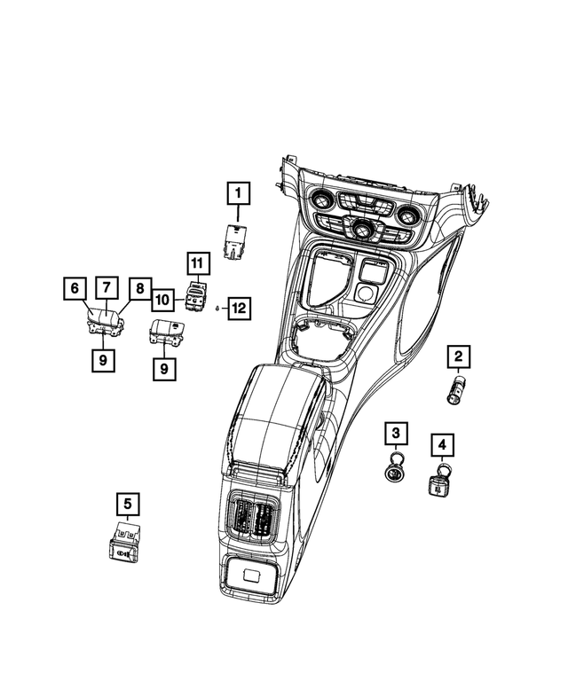 6ZM50DX8AB - : Parking Brake Switch for Mopar Image