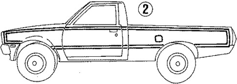 Stripe Tape for 1986 Dodge Power Ram 50 #0