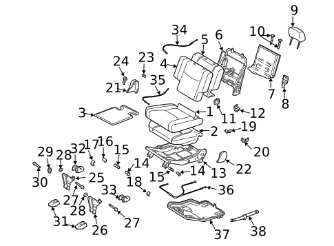 Second Row Seats for 2006 Lexus GX470 #0