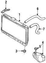 MB605462 - Cooling System: Radiator Upper Insulator for Mopar Image