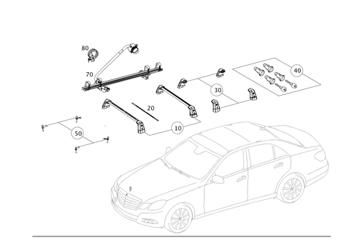 Roof Carrier Systems for 2013 Mercedes-Benz E400 #0
