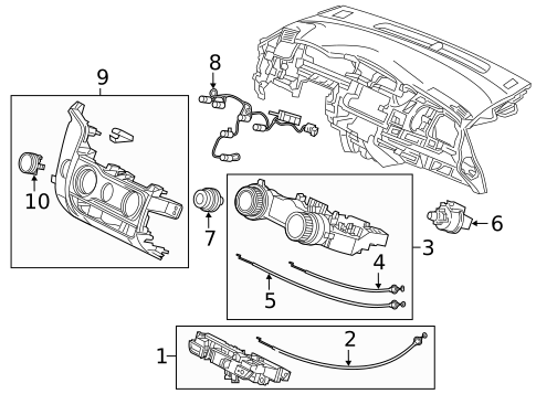 Cluster & Switches for 2019 Honda Fit #0