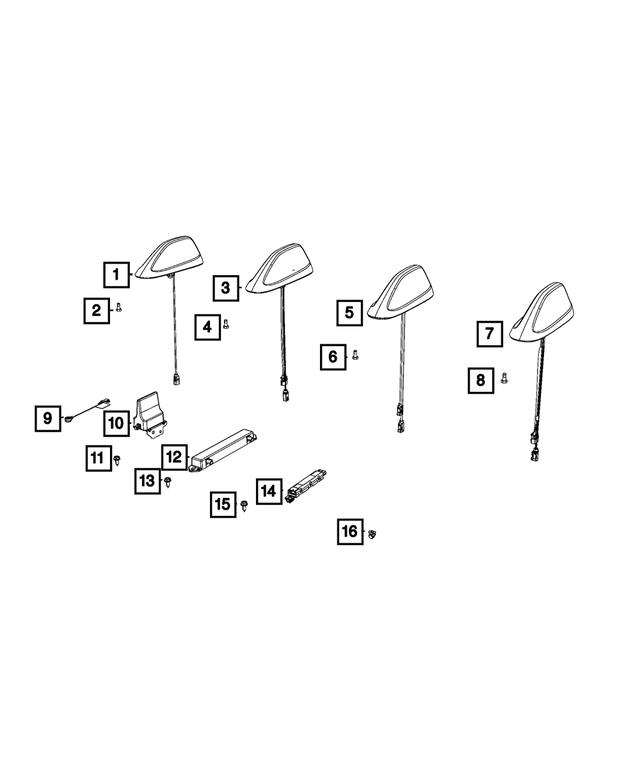 6ZP28AXRAA - Electrical: Base Cable And Bracket Antenna for Mopar Image image