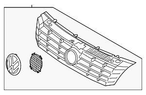 561853651COQE - : Grille for Volkswagen: Passat Image