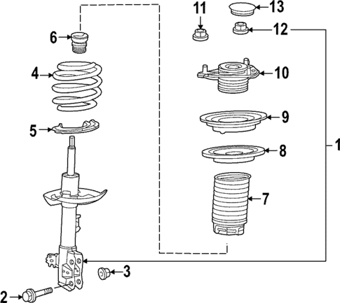 Struts & Components for 2025 Lexus NX350h #0