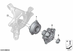 33412282675 - Rear Axle: Angular-Contact Ball Bearing Unit for BMW Image