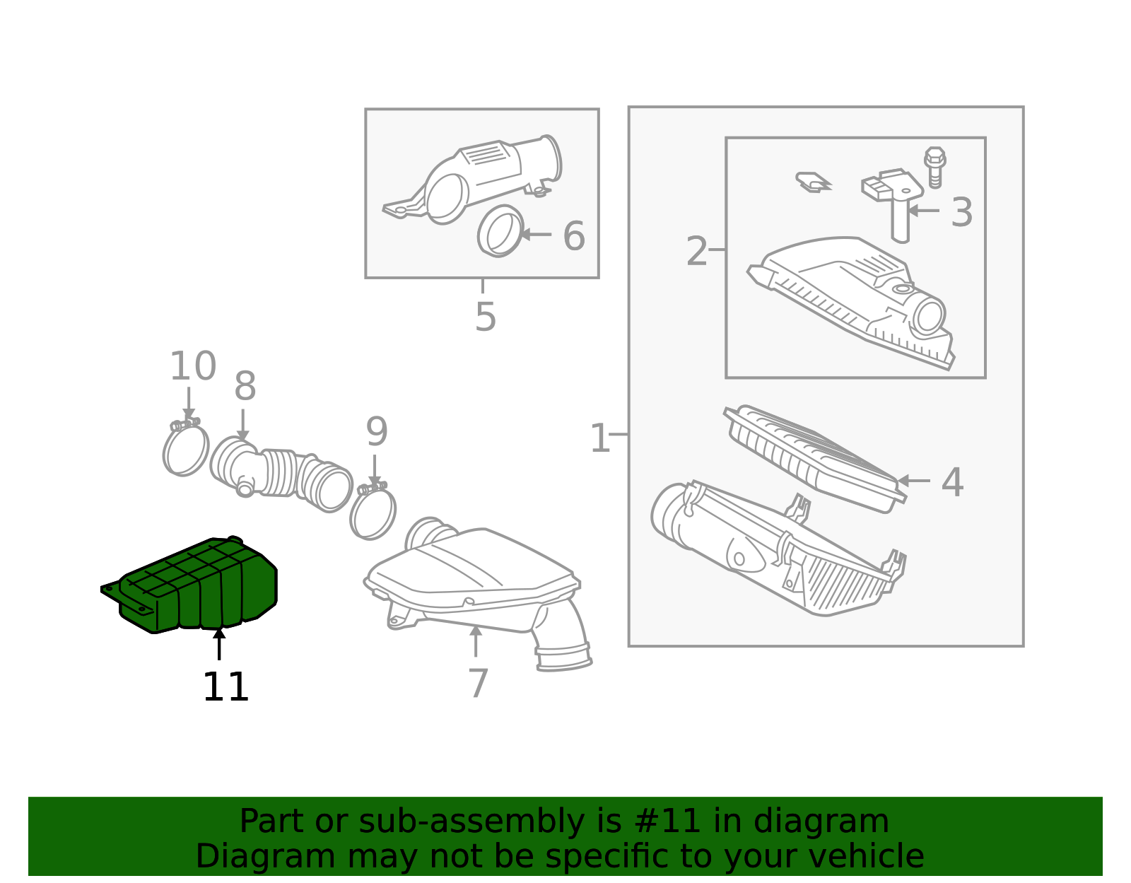 17893-75090 - Engine Air Intake Resonator 2010 Toyota 4Runner | Longo ...