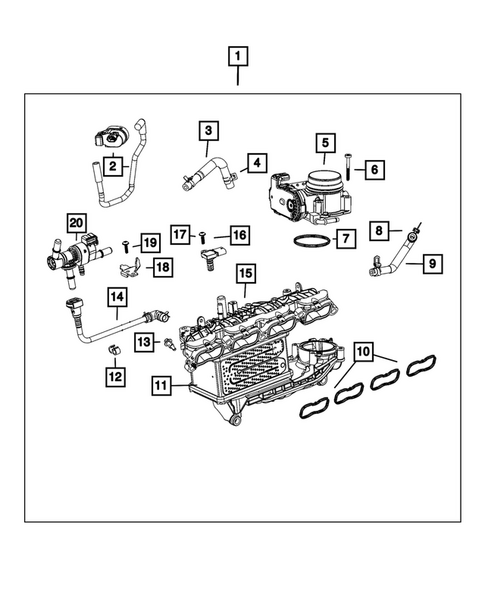 Manifolds and Vacuum Fittings for 2026 Jeep Grand Cherokee L #0
