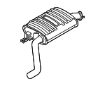 28650CL110 - : 2021-2023 Hyundai Santa Fe - Muffler for Hyundai: Santa Fe Image