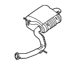 28710S1350 - : 2021-2023 Hyundai Santa Fe - Rear Muffler for Hyundai: Santa Fe Image