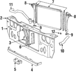 4534071 - Cooling System: Radiator Support for Mopar Image