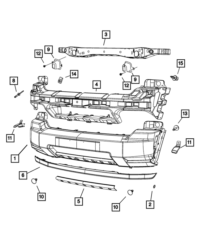 « 68032859AA – Frame, Bumper and Fascia : Ecrou pour Mopar Image »