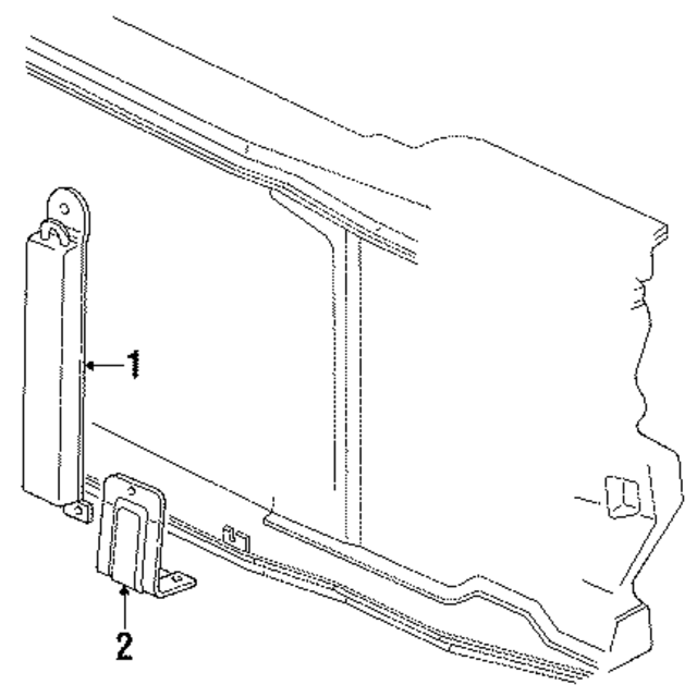 15567649 - Cooling System: Power Steering Cooler Bracket for GM Image