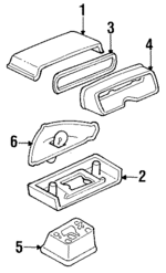 5975772 - Electrical: High Mount Lamp for GM Image