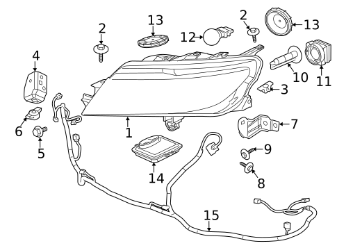 Bulbs - Chassis for 2010 Saab 9-5 #0