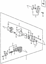 90011896000 - Engine: BOLT, FLANGE (6X8) for Honda Image