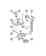 5103743AA - Service Brakes: Master Cylinder Reservoir Cap for Mopar Image