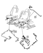 68003258AA - Electrical: Power Seat Wiring for Mopar Image