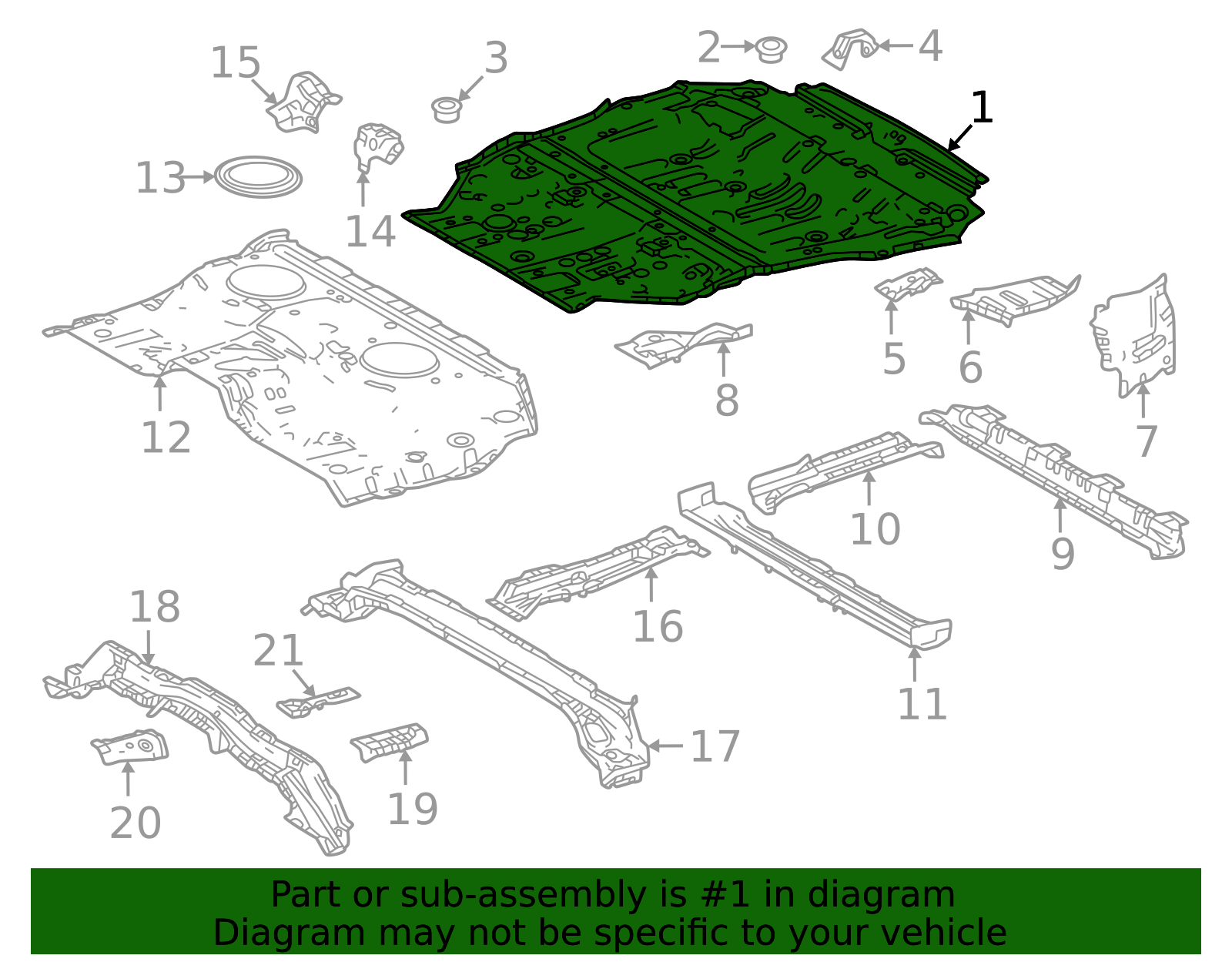58311-60F30 - Floor Pan | Toyota Parts Delivered