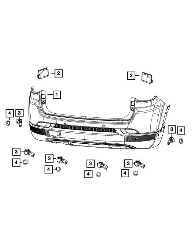 68658290AA - Electrical: Blind Spot Detection Module for Mopar Image image