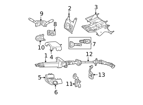 Shroud, Switches & Levers for 2003 Jeep Liberty #0