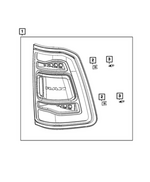 68666430AA - Electrical: U-nut for Mopar Image