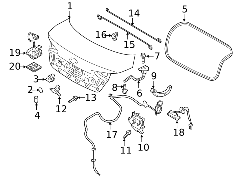 Lid & Components for 2012 Kia Optima #2